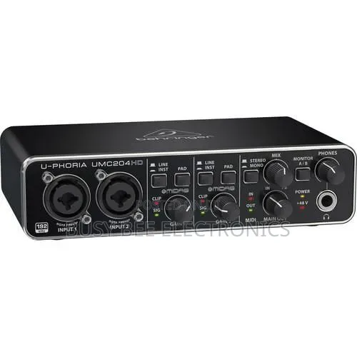Behringer UMC204HD 2x4 Desktop USB Audio Interface
