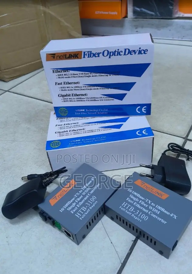 100Mbps Fast Ethernet Media Converter – Ready Stock