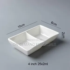 Ceramic Twin Sauce Bowl