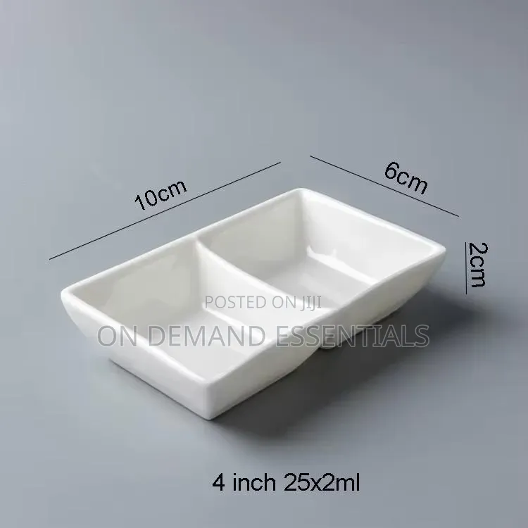 Ceramic Twin Sauce Bowl