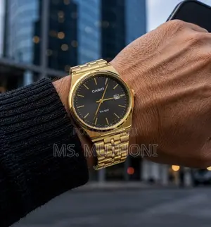 The Gold-Tone Casio MTP-B145 Wristwatch
