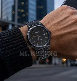 Casio MTP-VD03 Series Black IP Stainless Steel