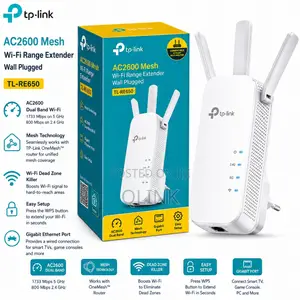 TP-Link AC2600 Mesh Wireless Range Extender - TL-RE650