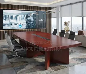 Boardroom Table; 2400mm Execuytive Red Boadroom Table