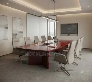 Boardroom Table; 2400mm Execuytive Red Boadroom Table