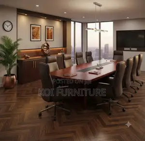 Boardroom Table; 2400mm Execuytive Red Boadroom Table