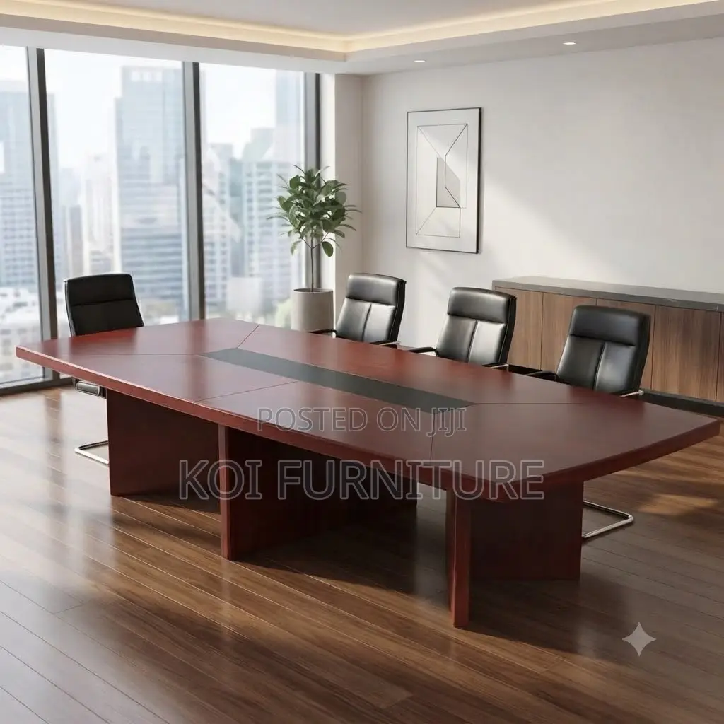 Boardroom Table; 2400mm Execuytive Red Boadroom Table