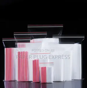 25pcs 1kg Clear Resealable Ziplock Storage Bags - 18x26cm