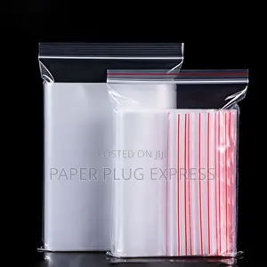 25pcs 2kg Clear Resealable Ziplock Storage Bags - 20x30cm