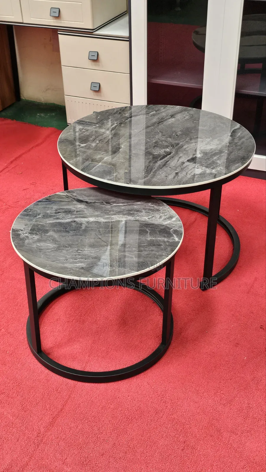 Grey Nesting Coffee Table