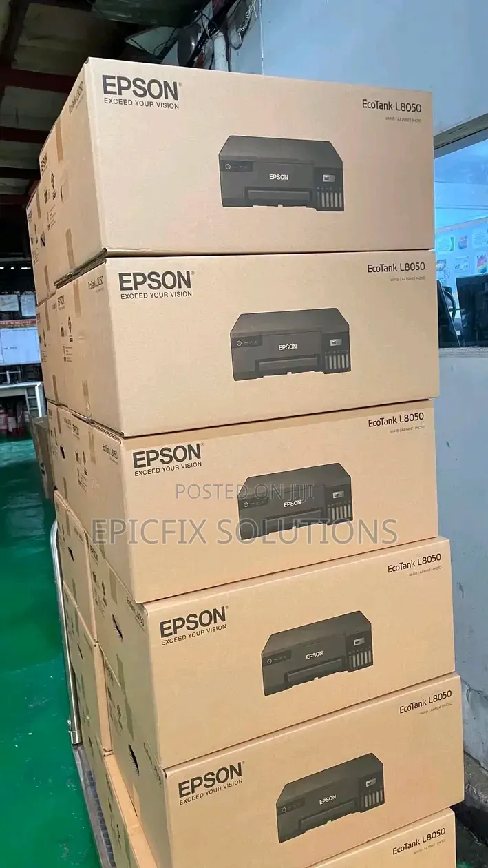 PVC Cards, Certificate and Large GSM Papers Printer L8050 Available