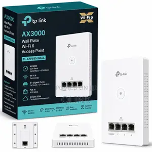 TP-Link AX3000 Wall Plate Wi-Fi 6 Access Point - TL-EAP655-WALL
