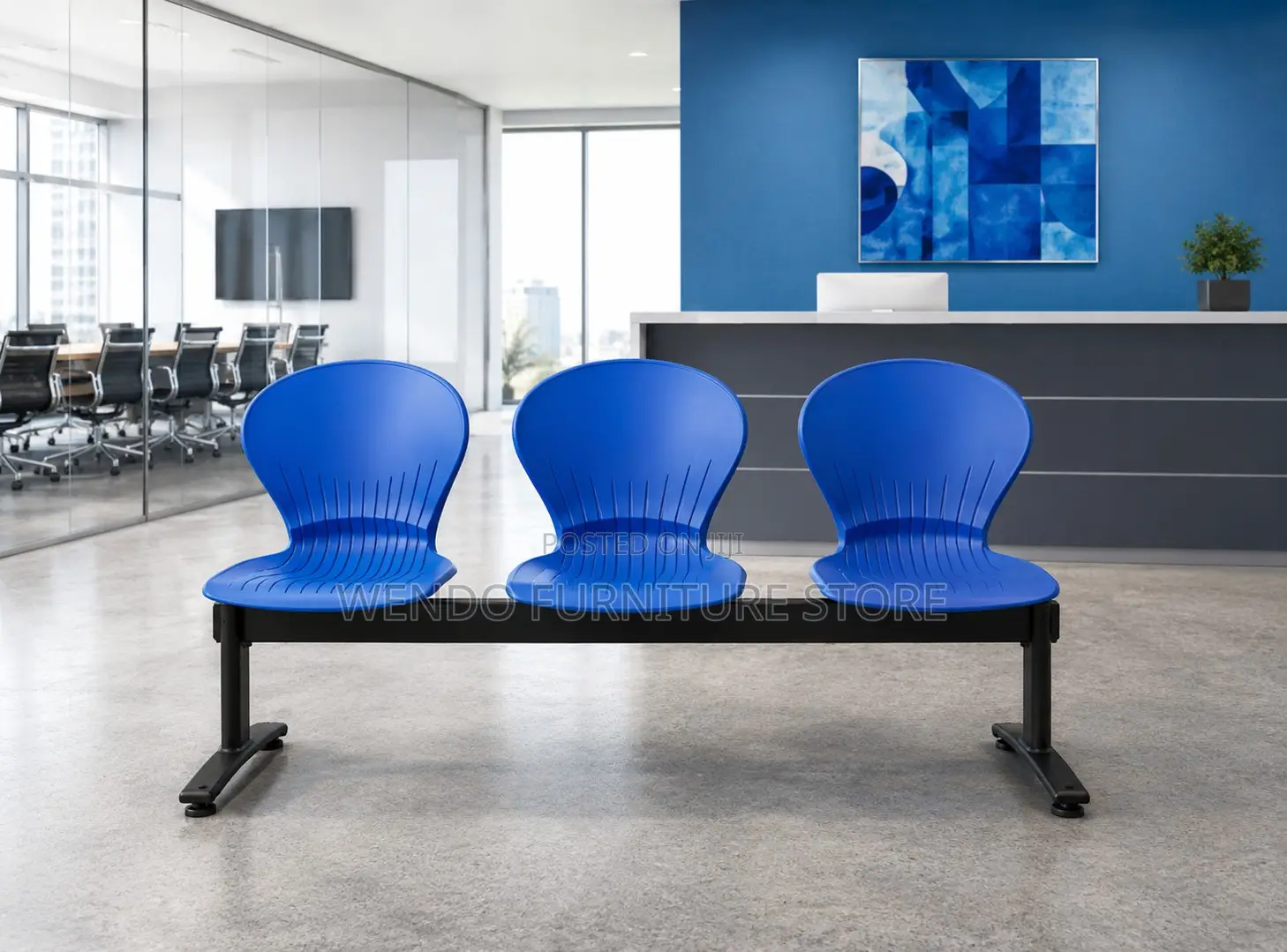 Office Bench; Comfortable Three Seaters Modern Benches
