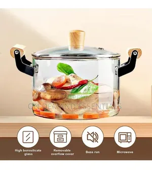 3.5L Transparent Glass Cooking Pots