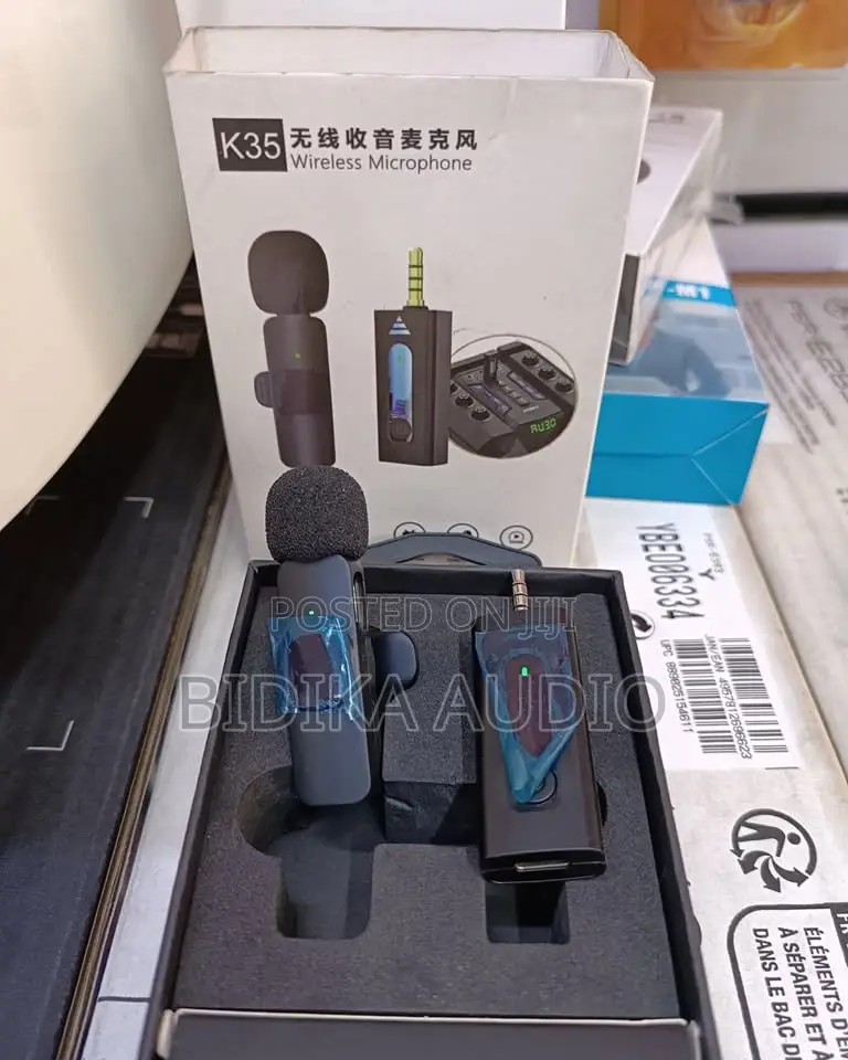  Wireless Lavalier Microphone System With 3.5mm Receiver