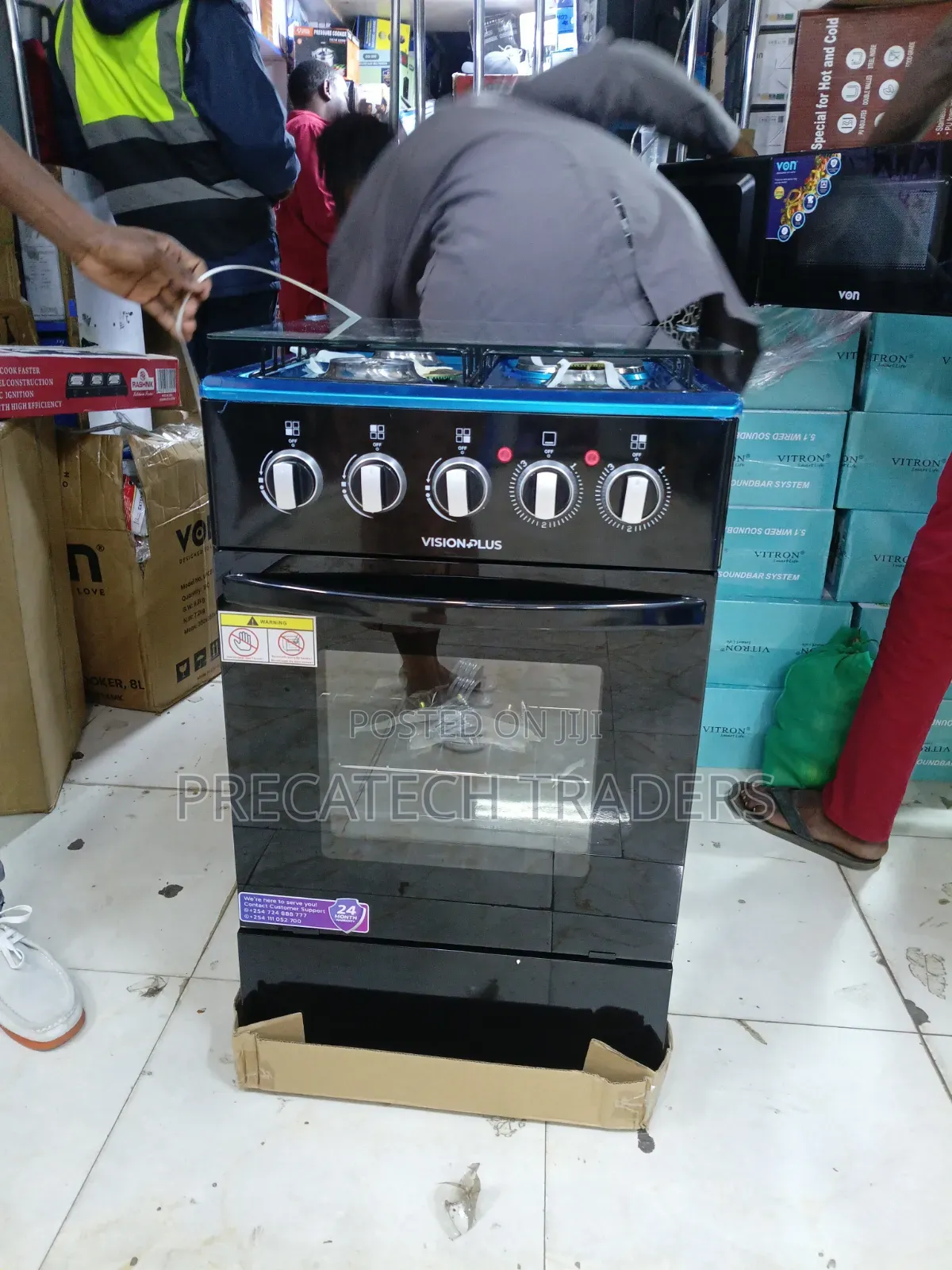 Vision Plus 50x55 Freestanding Cooker – 3+1