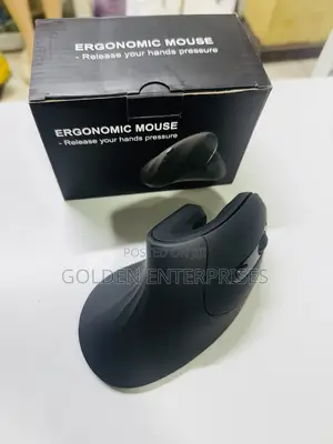 Wireless Vertical Mouse – Comfortable Grip Reduced Wrist Strain