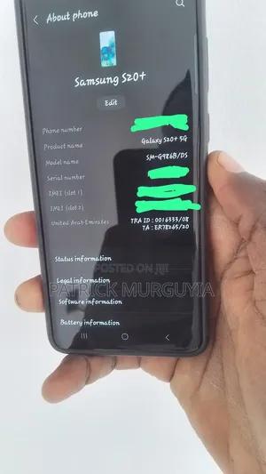 Samsung Galaxy S20+ 5G 128 GB Black