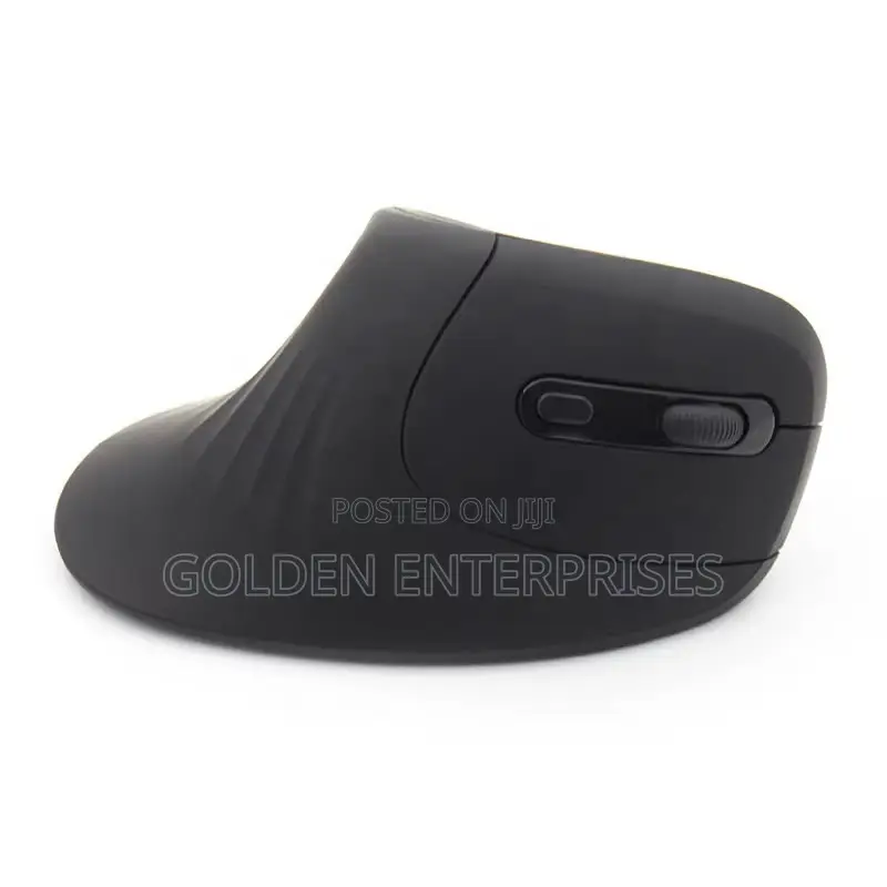 Wireless Vertical Optical Mouse – Plug Play Ergonomic Design