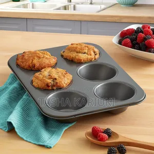 6 Hole Nonstick Cup Cake Mould