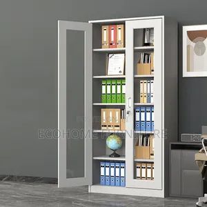 Filing Cabinet ; 2 Door Full Glass