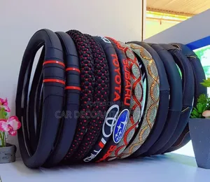 Universal Branded Stylish Branded or Leather Steering Wheel Cover