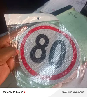 80km/H Speed Limit Warning Sticker
