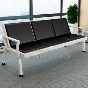 Office Chair; Durable 3 Seater Waiting Chair