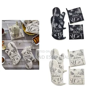 Kitchen Glove Pot Holder Set