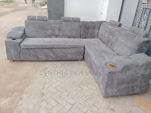 Gray L Shape Sofa