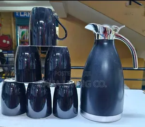 7-Piece Breakfast Set | 2L Flask 6 Mugs