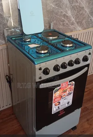 *Eurochef Free Standing 3 Gas Burner +1 Electric