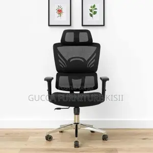 Office Desk; High Back Orthopedic Chair