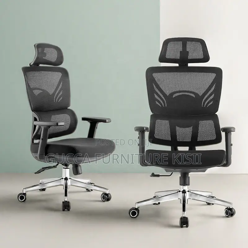 Office Desk; High Back Orthopedic Chair