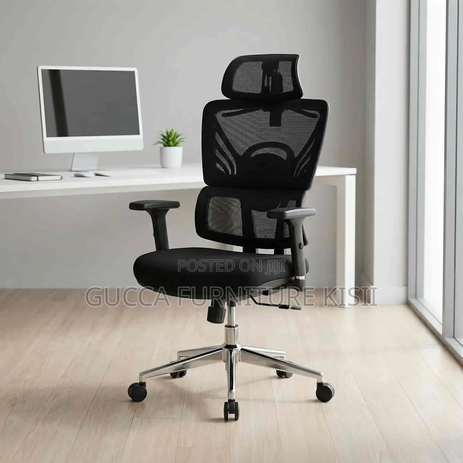 Office Desk; High Back Orthopedic Chair