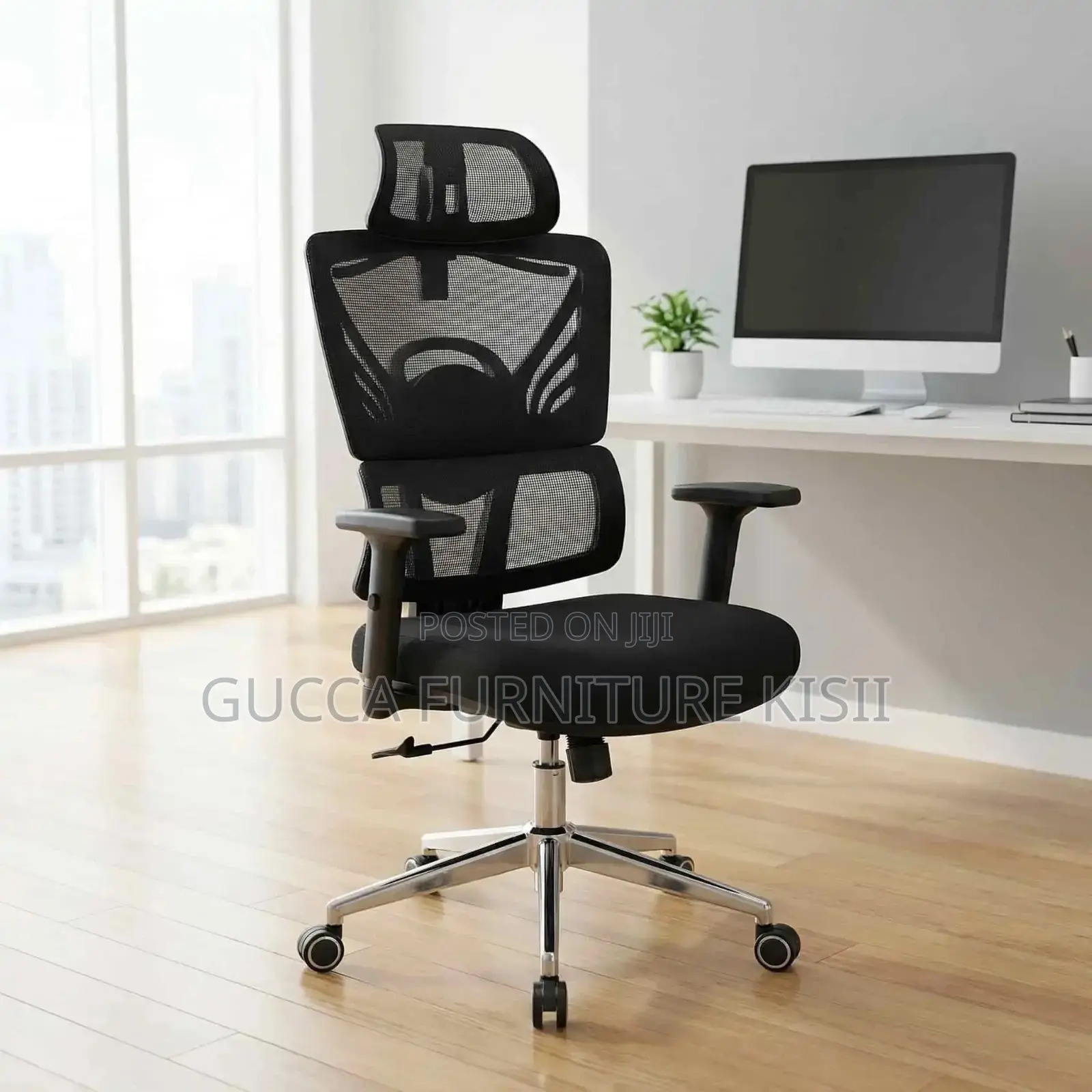 Office Desk; High Back Orthopedic Chair