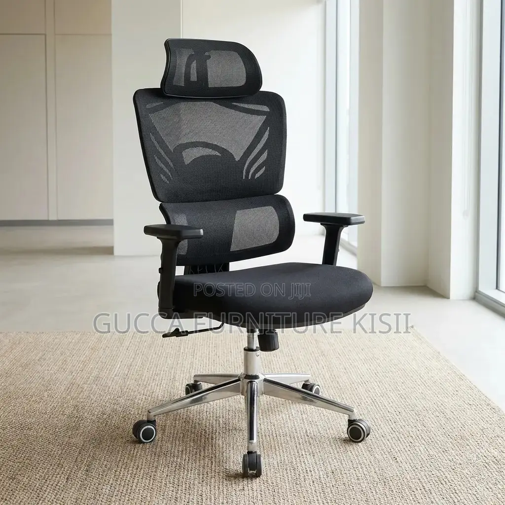 Office Desk; High Back Orthopedic Chair