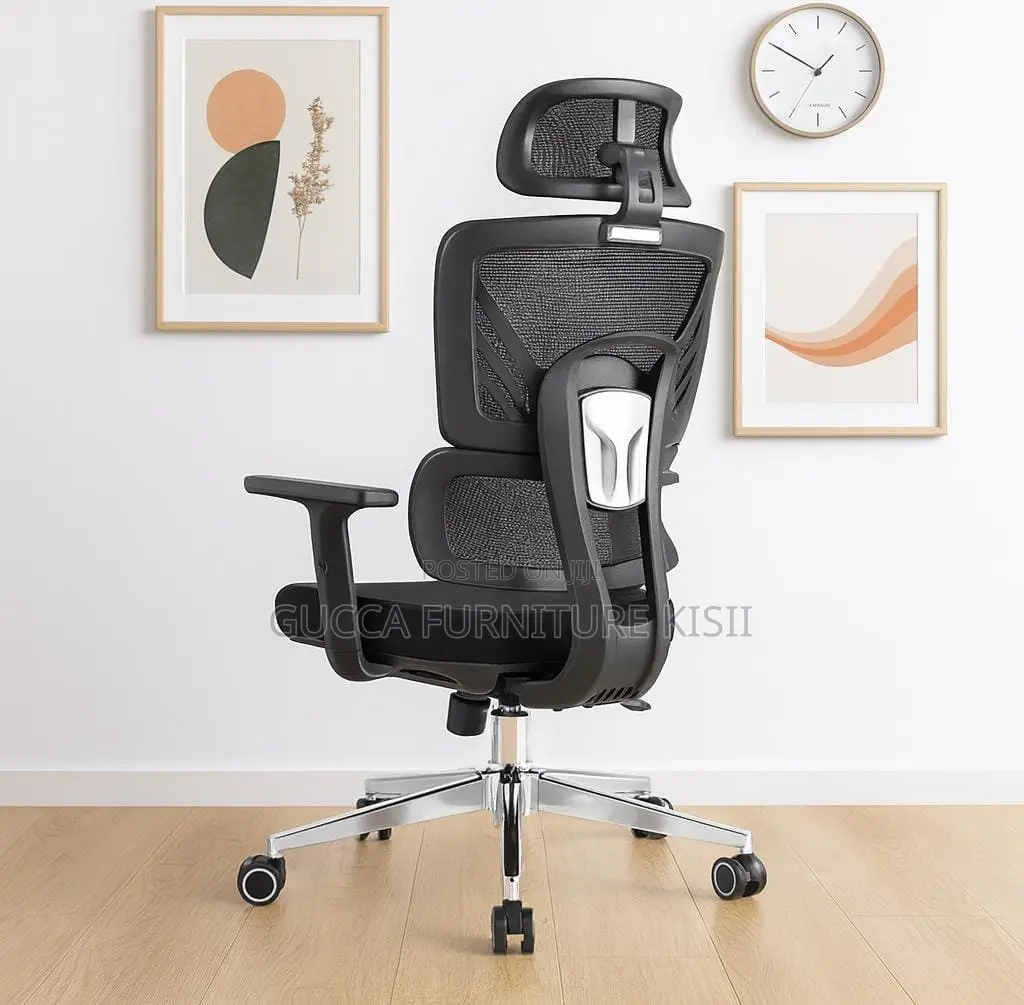 Office Desk; High Back Orthopedic Chair