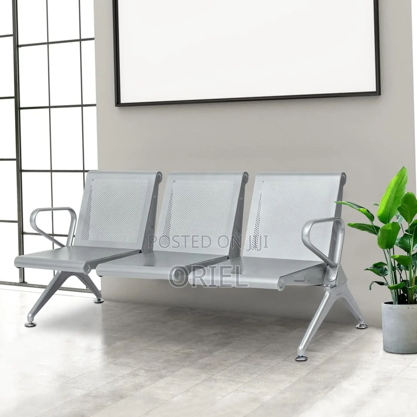 Office Bench : 3-Seater Visitor Bench ( Not Padded )