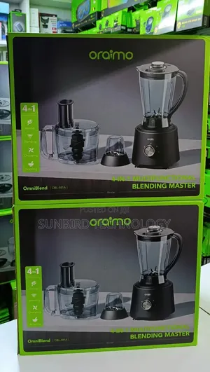 Oraimo Chopping/Blending/Juicing Obl-581a 4 in 1 Multifunction Blender