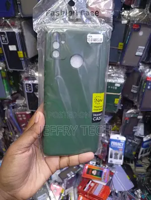 Dark Green Protective Phone Case Designed for the Tecno Spark 5 Air