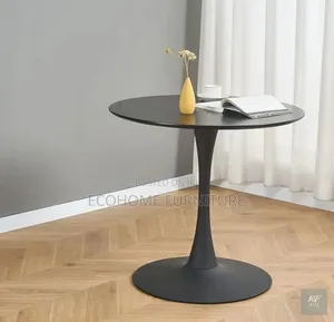 Modern Round Coffee Table With Pedestal Base