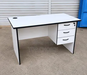 Modern Office Desk With 3 Lockable Drawers | Executive Workstation