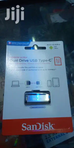 32gb OTG Dual Drive Type C Sandisk.