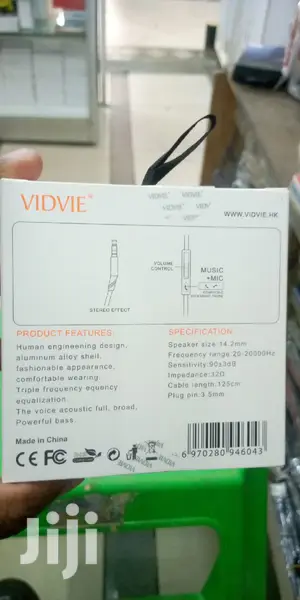 VIDVIE Powerful Bass Wired Earphone.