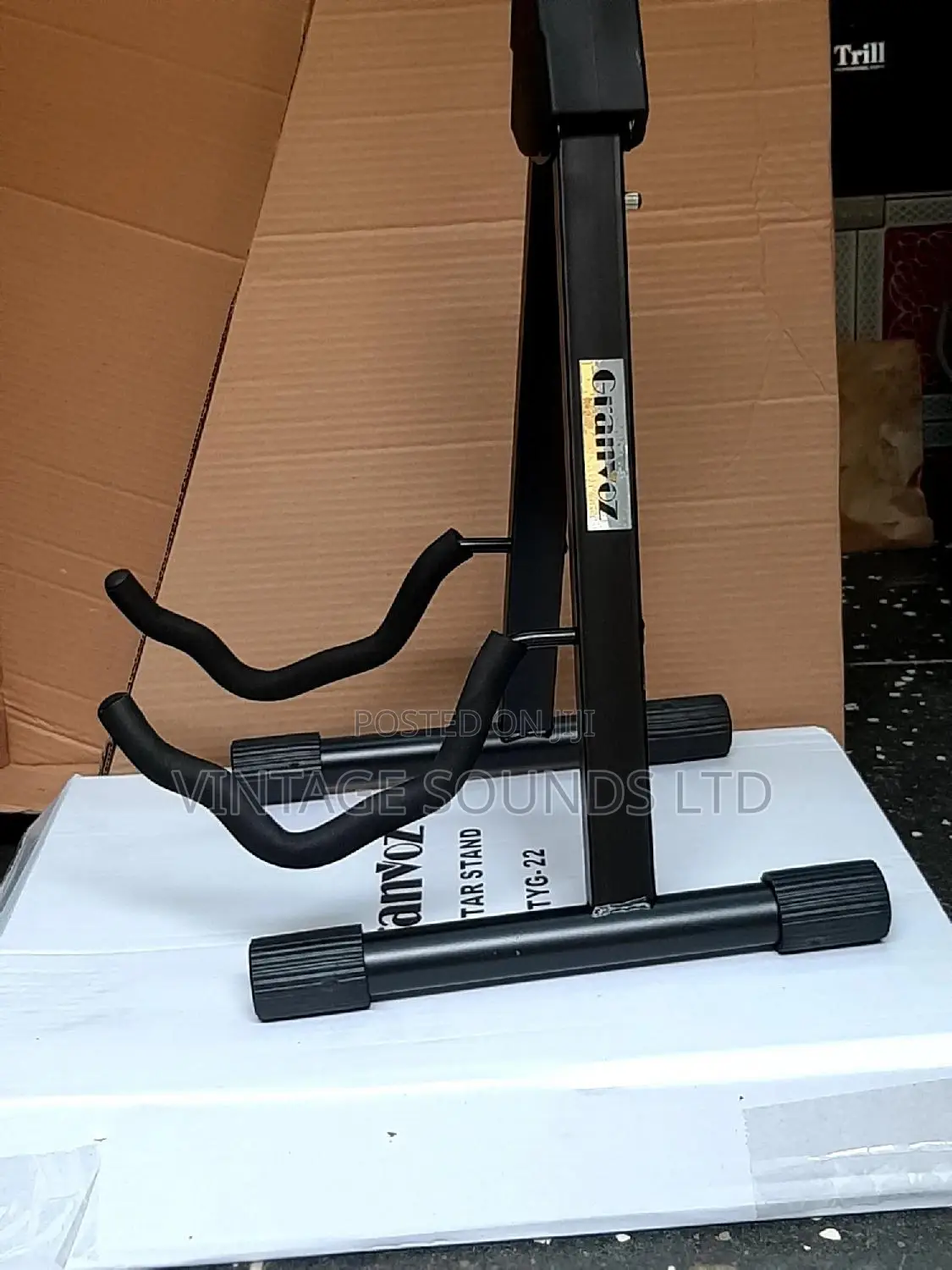 Adjustable Guitar Stand ( Black )