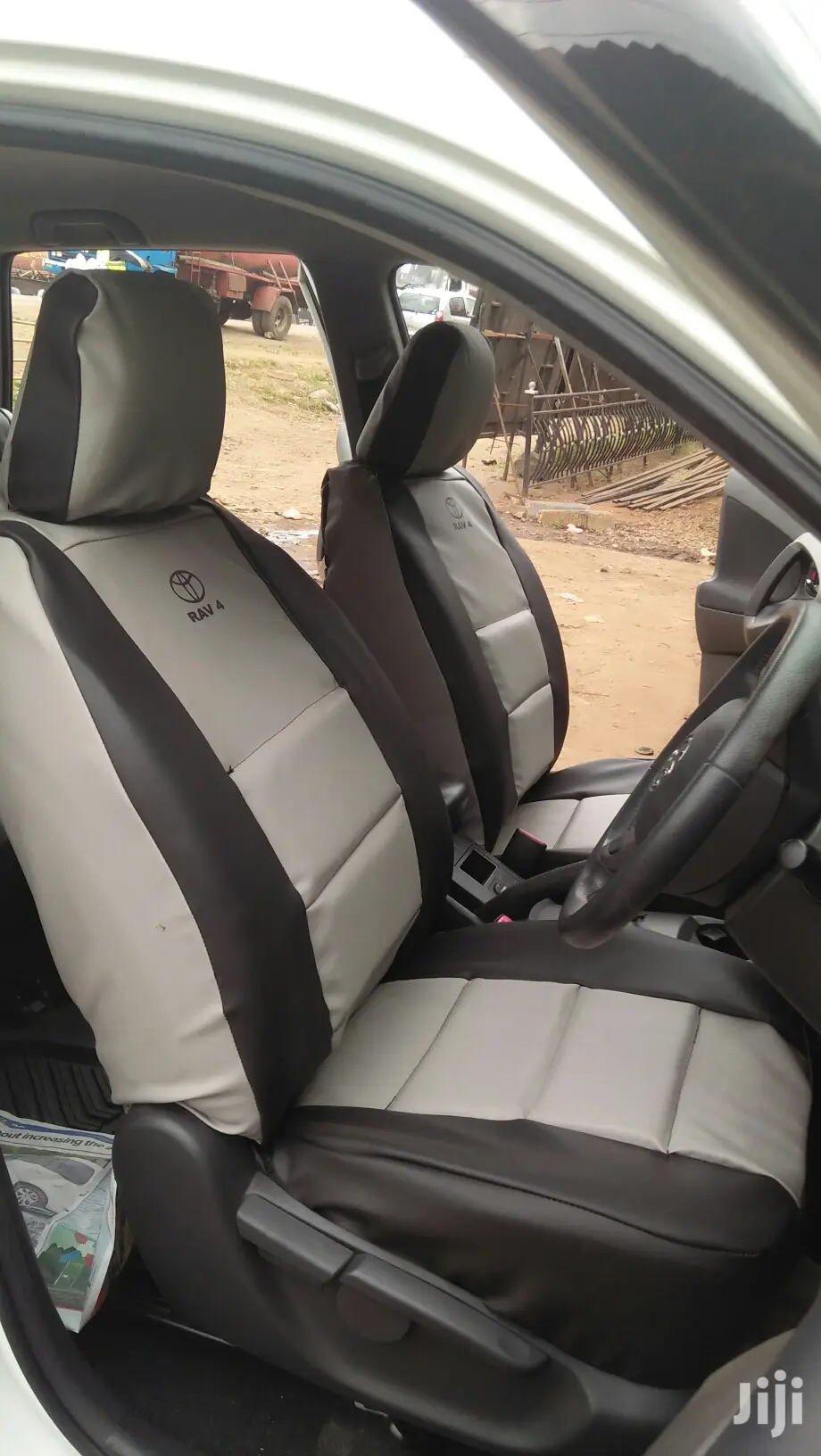 Black Grey Seat Covers