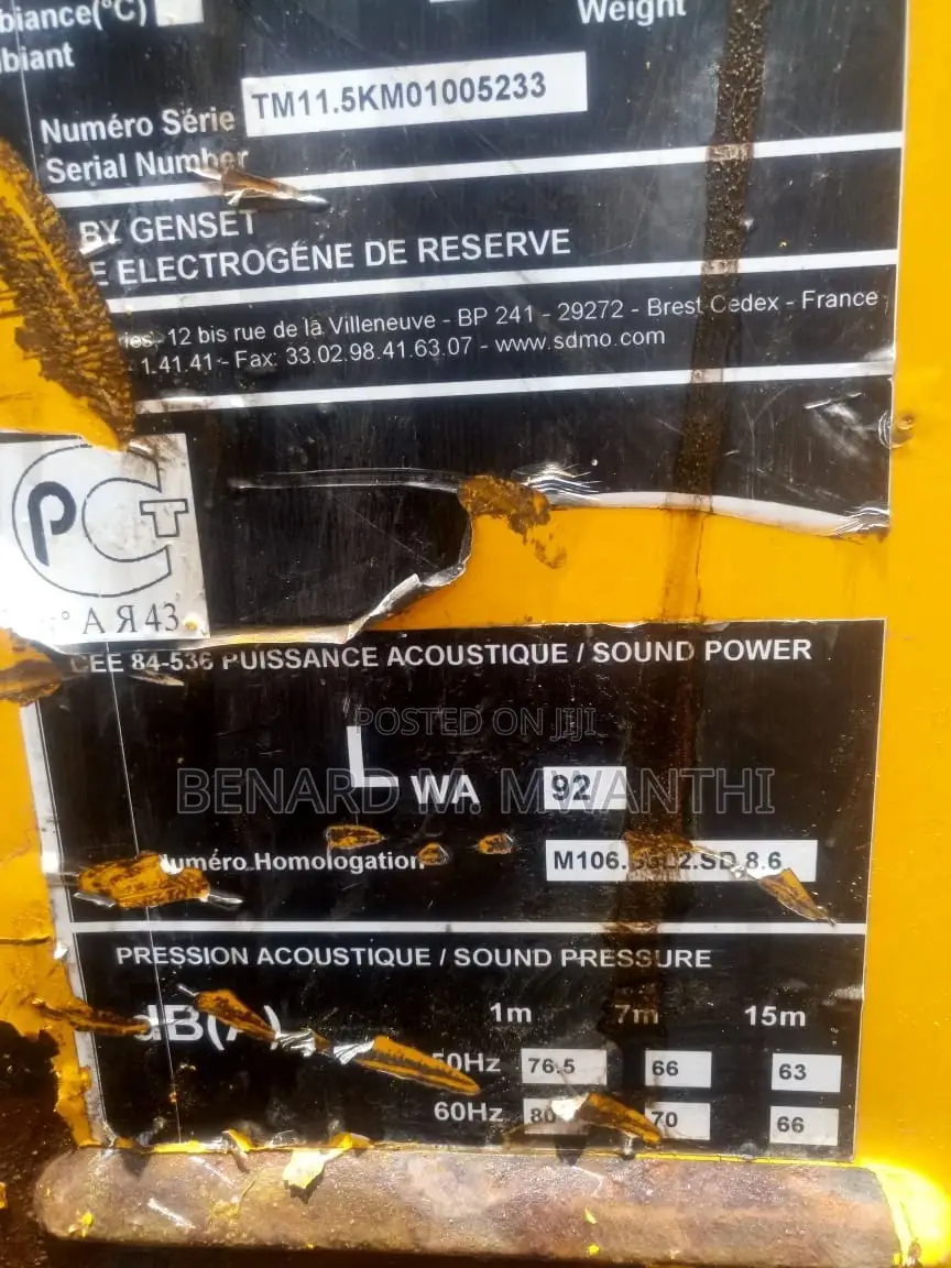SDMO Ex Uk Generator