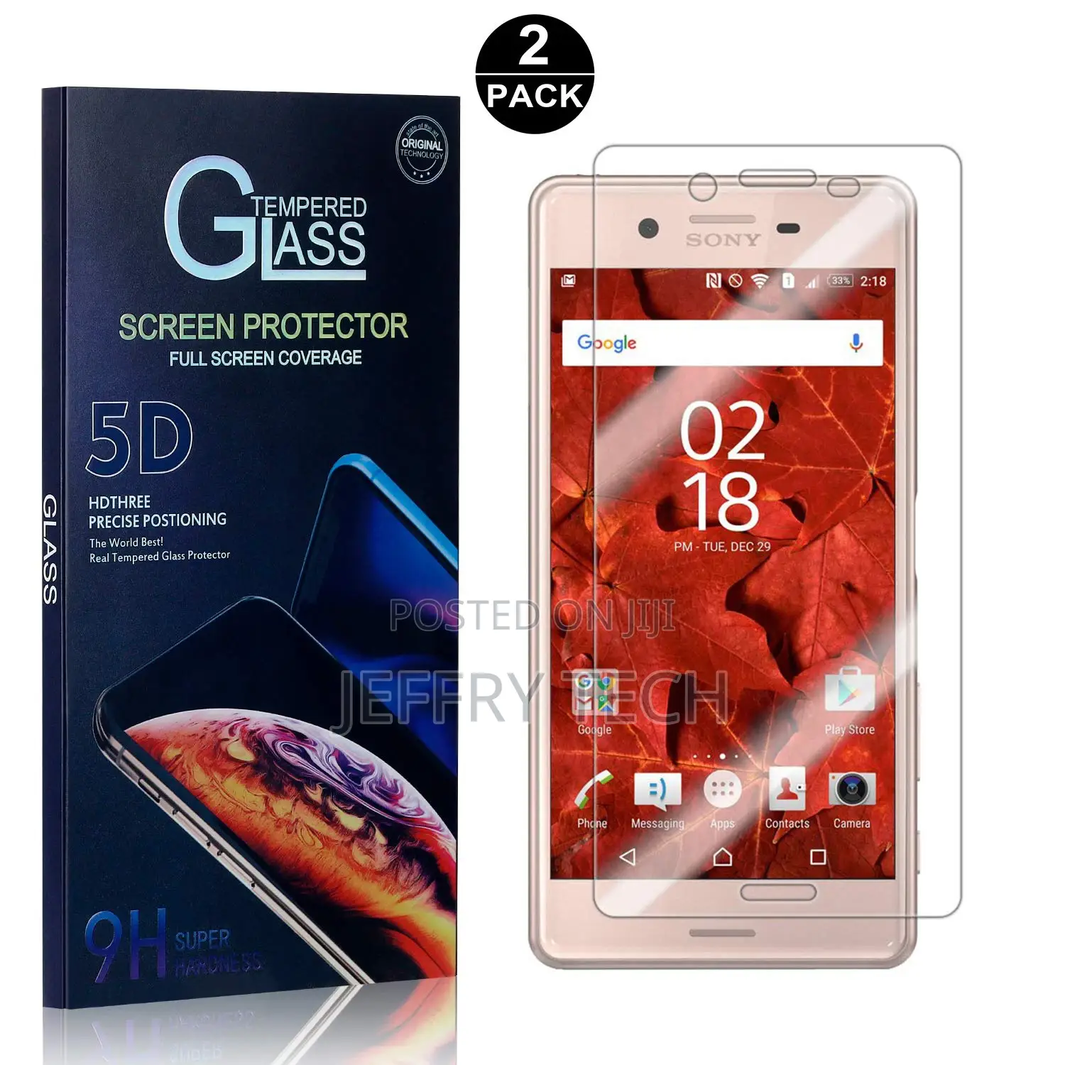 Sony Xperia X Performance Tempered Glass Screen Protector