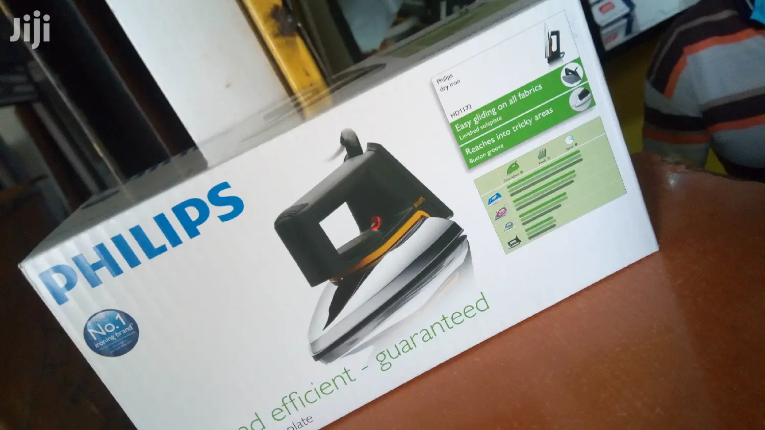 Philips Iron Fast and Efficient Guaranteed Speed Shaped Soleplate